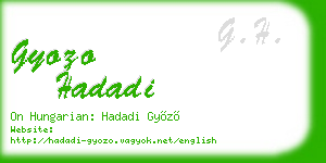 gyozo hadadi business card